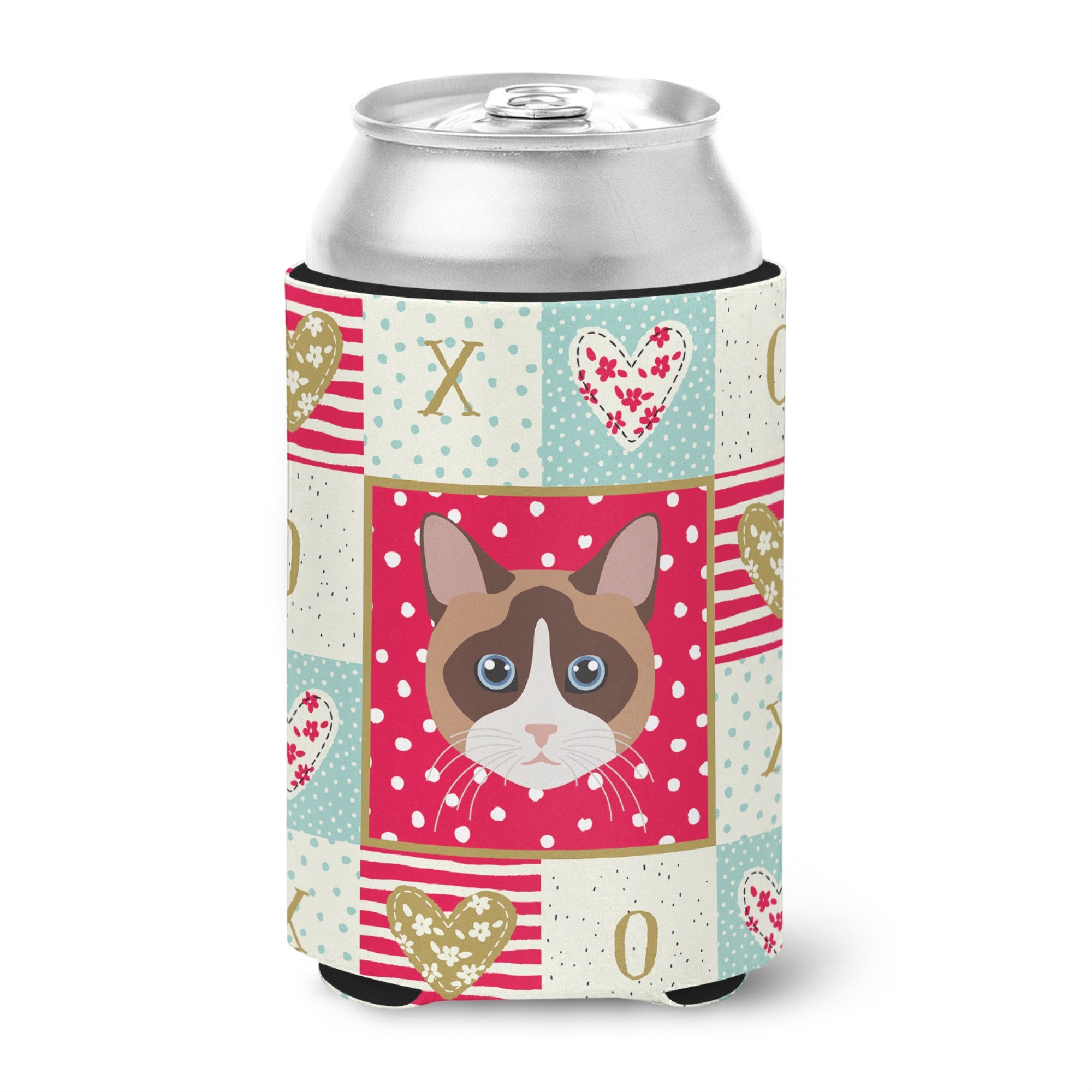 Snowshoe Cat Love Can Or Bottle Hugger